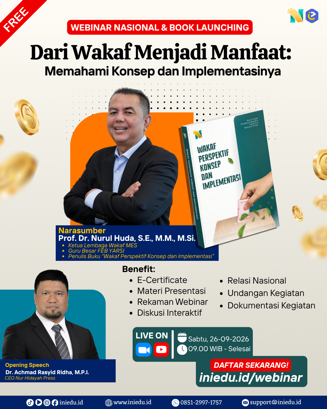 Flyer Dari Wakaf Menjadi Manfaat: Memahami Konsep dan Implementasinya